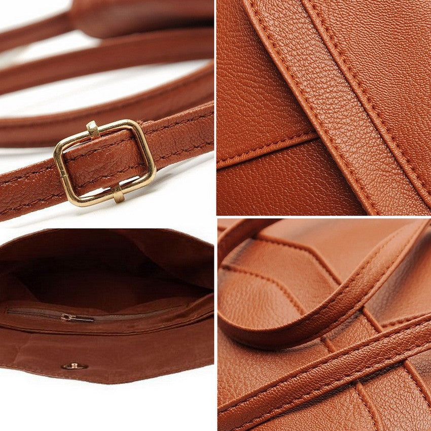 Vintage Leather Crossbody Clutches For Ladies