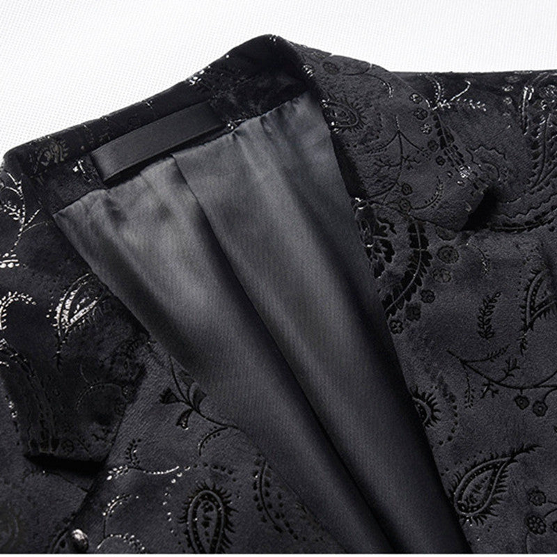 Paisley Floral Pattern Wedding Suit Blazer for Men Slim Fit Stylish Designs