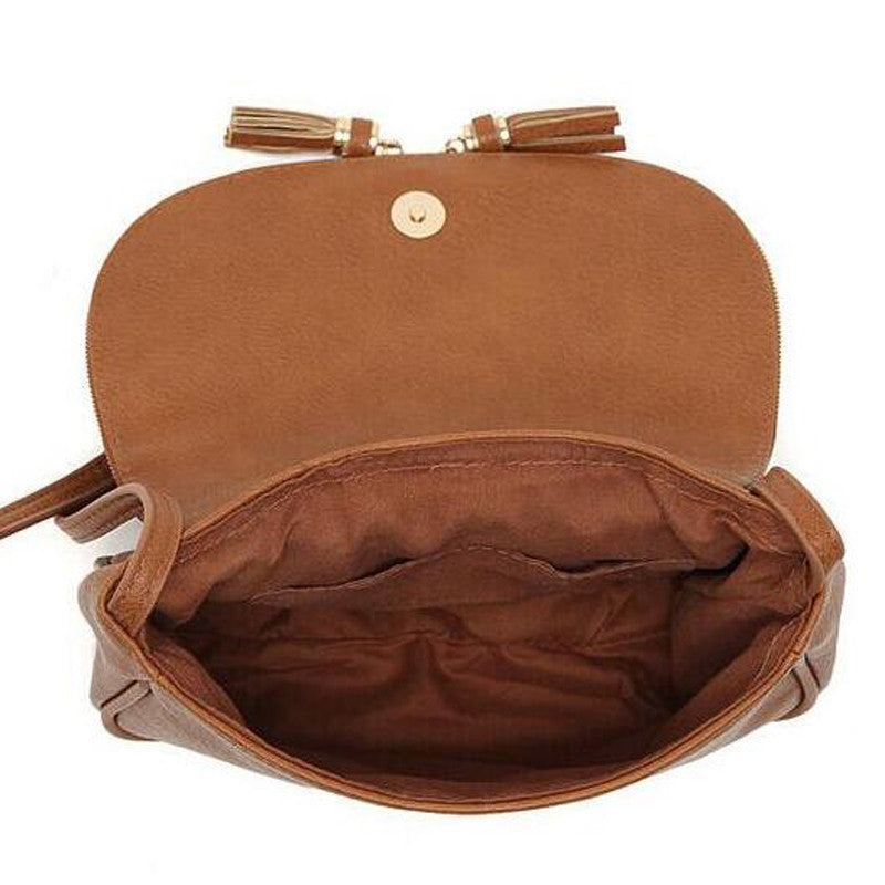 Tassel Leather CrossBody Shoulder Bags bws
