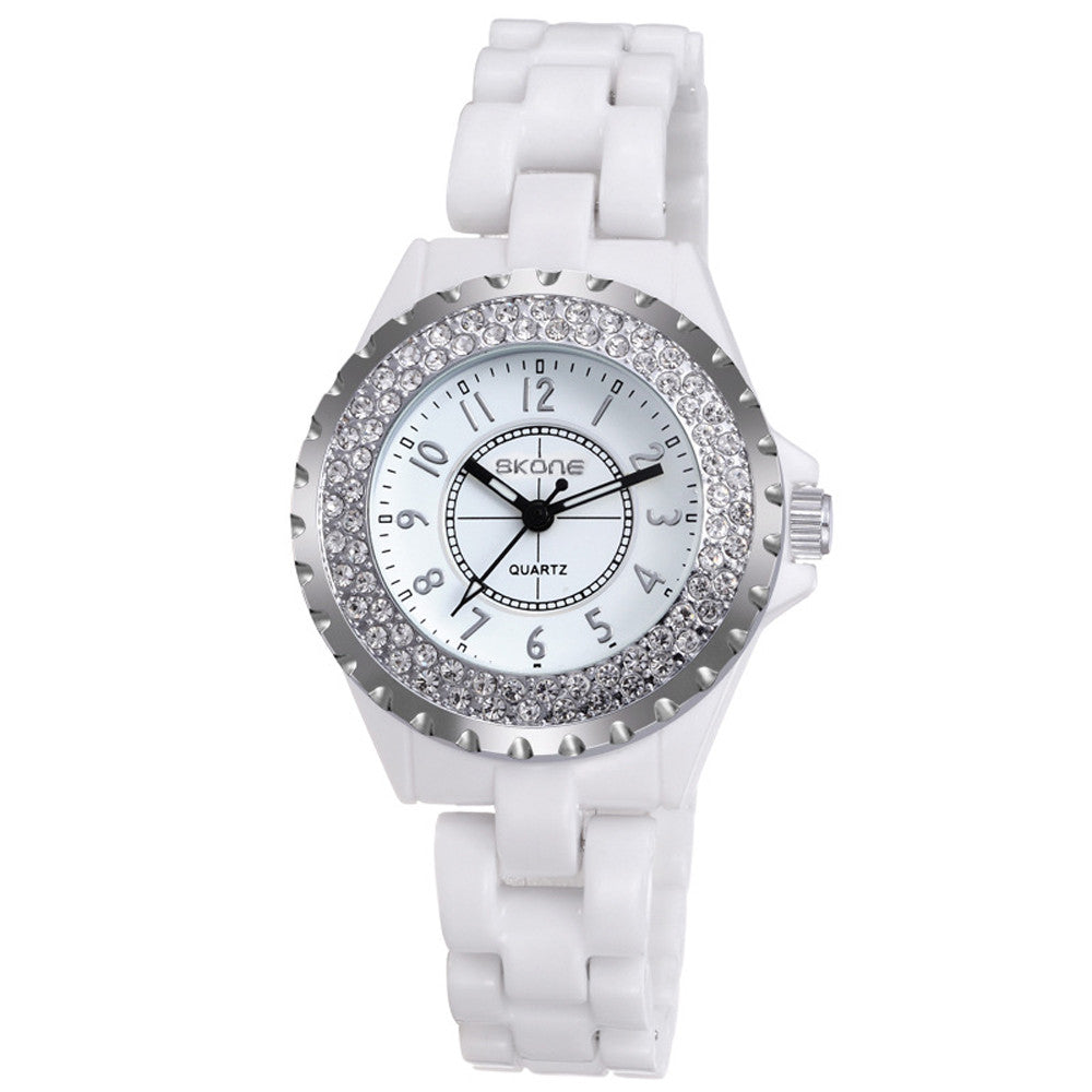 Casual Ladies Watches With White Band ww-d ww-b