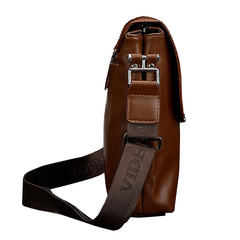 Leather Crossbody Messenger Bag For Men bc