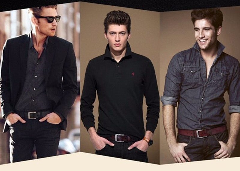 Genuine Leather Luxury Strap Belt For Men in 3 Colors