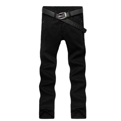 Best Slim Straight Pants Black Color Jeans for Men