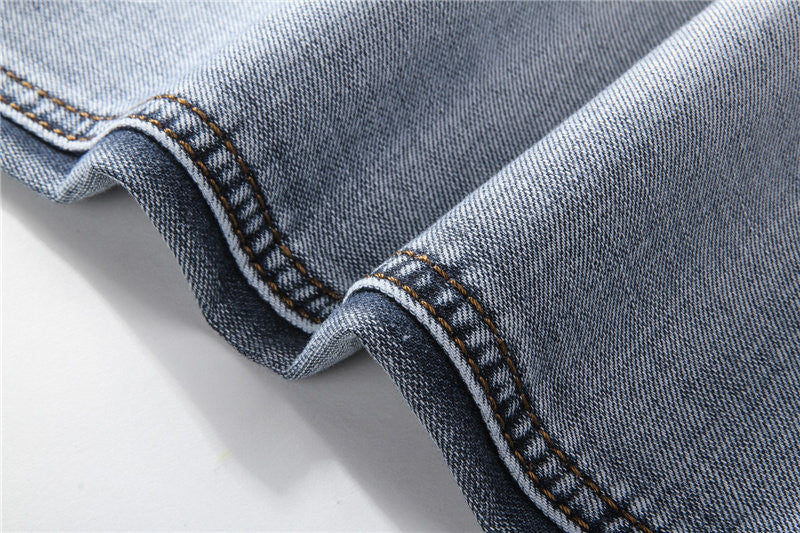 Brand Straight Denim Jeans for Men