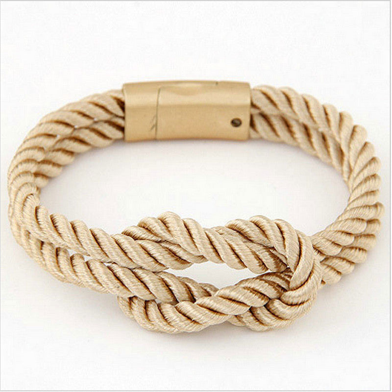 Trendy Braided Rope Bracelets mj-