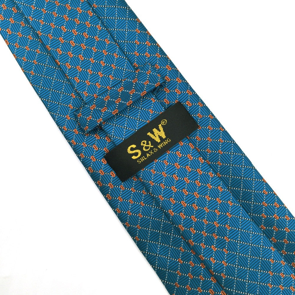 Blue Silk Ties for Men in Standard & Extra Long Size