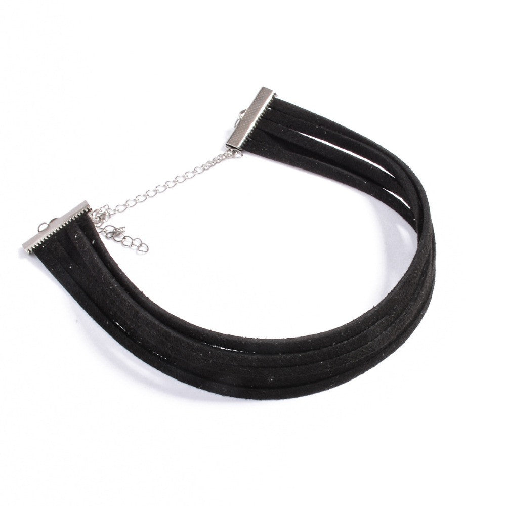 Black Suede Necklaces Leather Gothic Velvet Choker