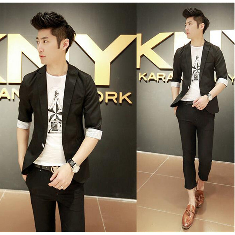 New Arrival Spring Fashion Slim Fit Jacket for Men Casual Men's Blazers