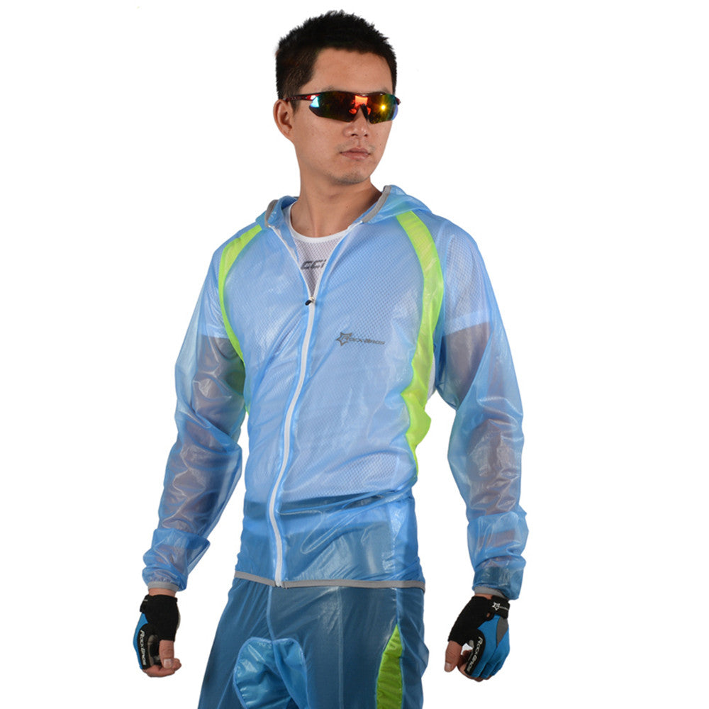 Mountain Riding Jacket For Men Split Windshield Waterproof Raincoat