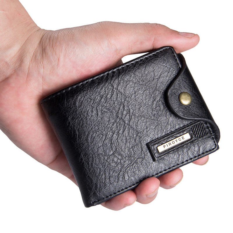 Small Wallet For Men Multifunction Purse With Coin Pocket Zipper