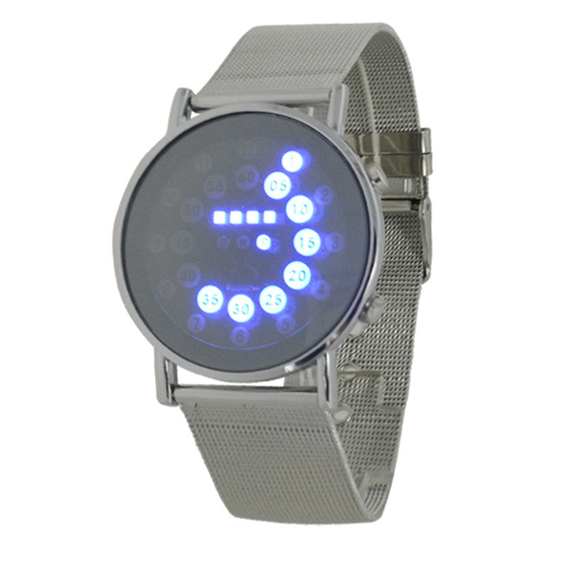 Blue Multi-LED Display Digital Watch