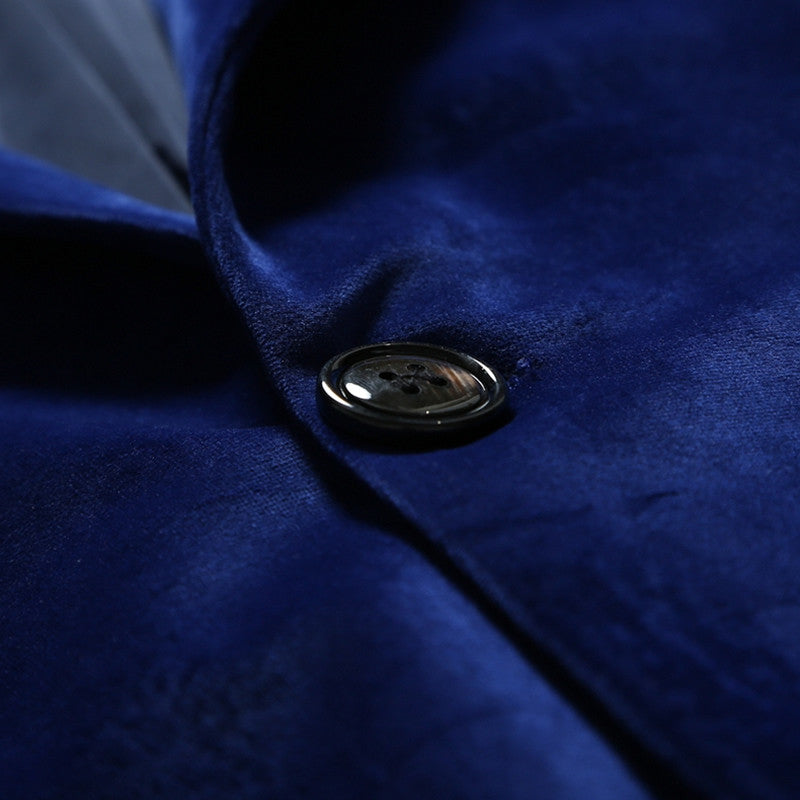 Evening Blazer For Men in Black & Blue