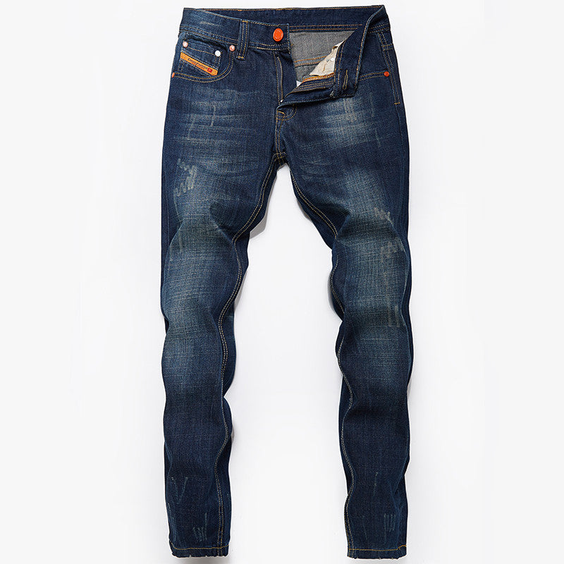 Straight Thin Classic Denim Jeans For Men