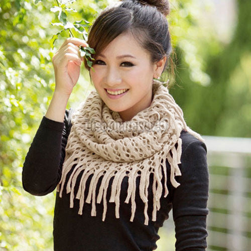 Fashion Autumn Winter Warm Knit Wool Women Scarves
