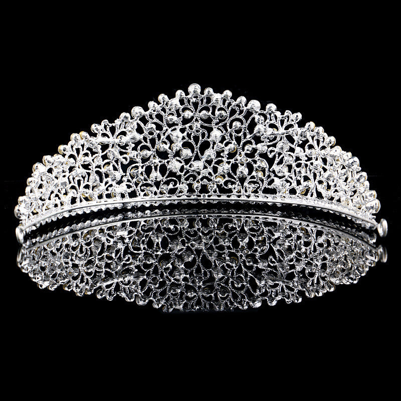 Gorgeous Sparkling Big Wedding Pageant Hairband Crystal Bridal Crowns Hair Jewelry