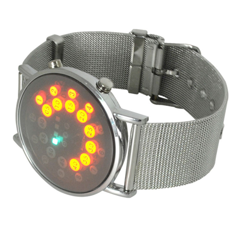 Blue Multi-LED Display Digital Watch