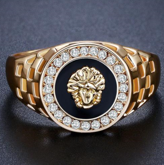 Lion King Handmade Gold Ring Men's Jewelry