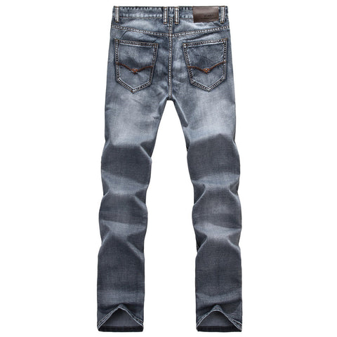 Brand Straight Denim Jeans for Men