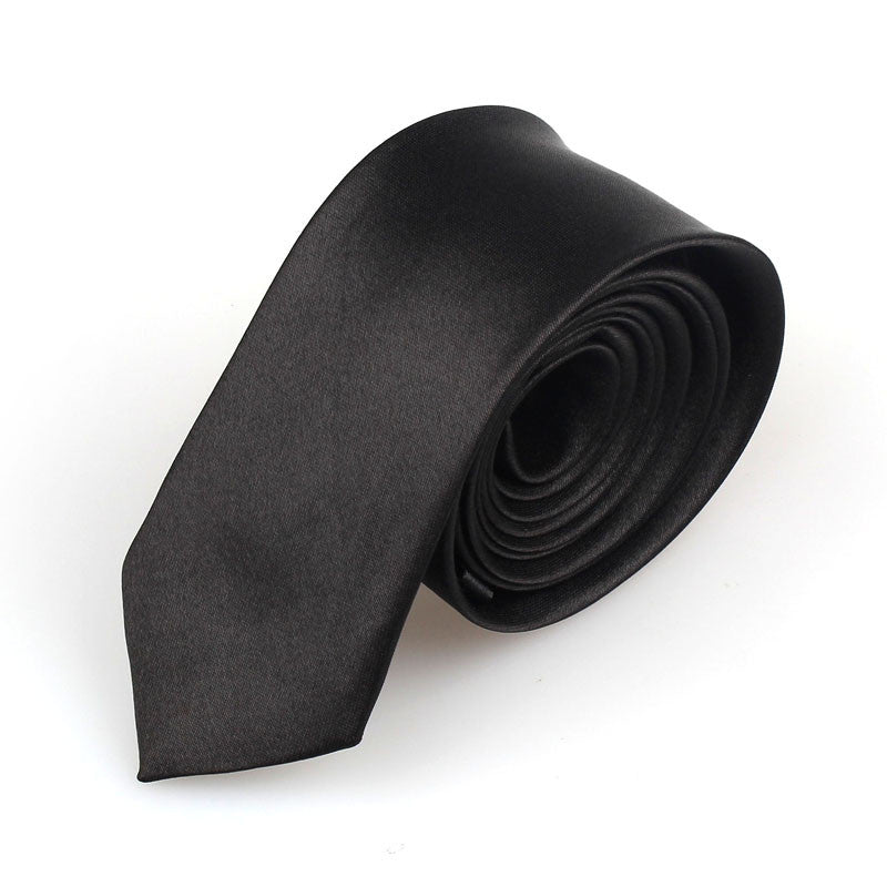 Narrow Shape Ties For Men Casual Arrow Slim Plain Neckties