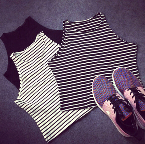 Tank Tropical Crop Tops