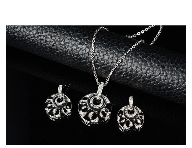 Crystal Jewelry Sets Necklaces Earrings