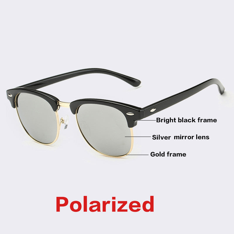 Half Metal Sunglasses Unisex Brand Designer G15 Coating Mirror Fashion