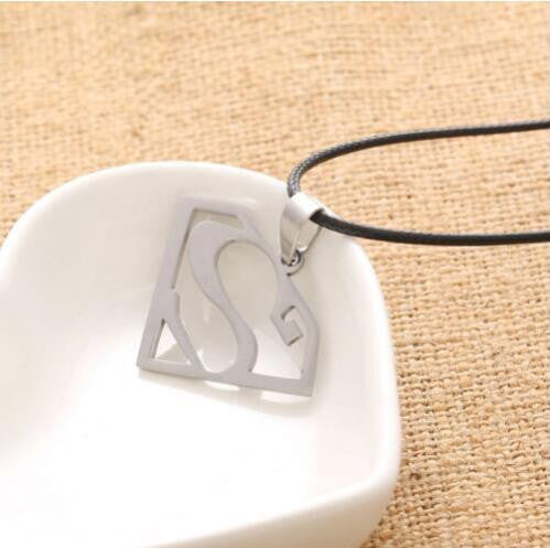 Stainless Steel Pendant Leather Necklace Jewelry For Men mj-