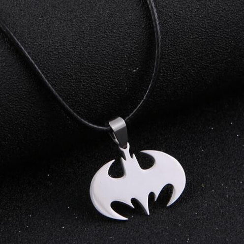 Stainless Steel Pendant Leather Necklace Jewelry For Men mj-