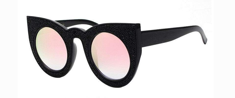 Newest Fashion High Quality Round Cat Eye Sunglasses for Women
