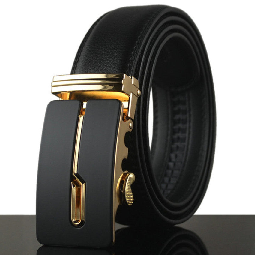 Automatic New Designer Buckle Leather Belt For Men