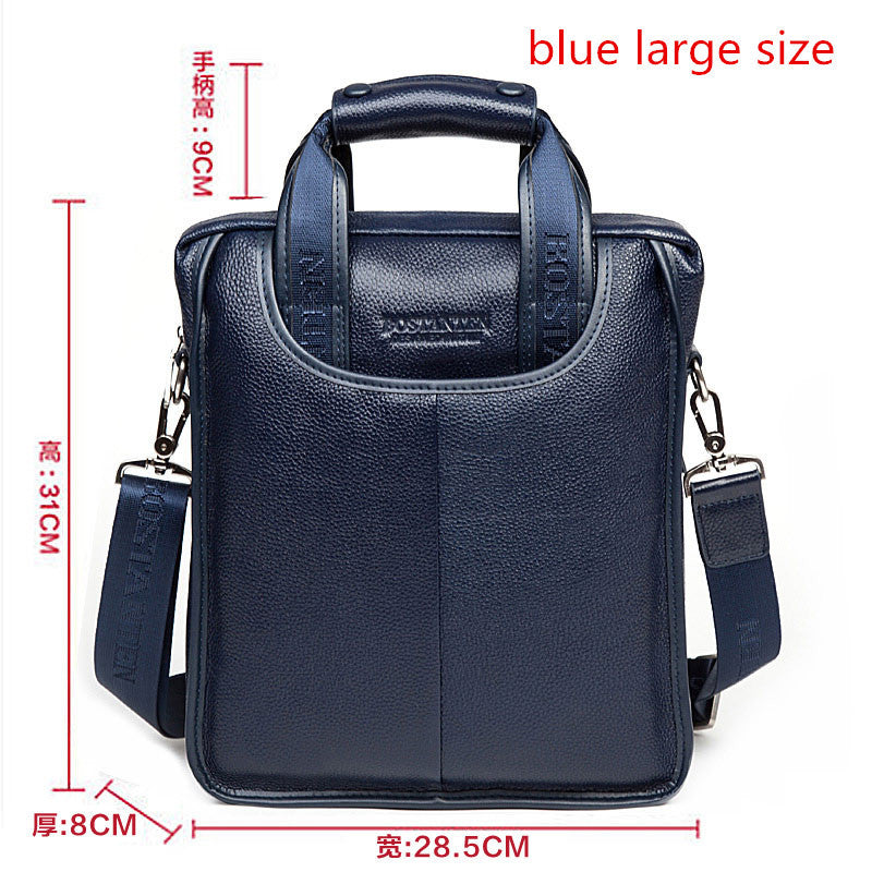 Genuine Leather Business Crossbody Bags Portable Briefcase