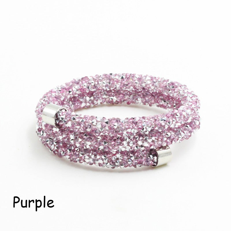 2017 Double Crystal Bracelets For Women Girl Classic Luxury Top Quality Crystaldust