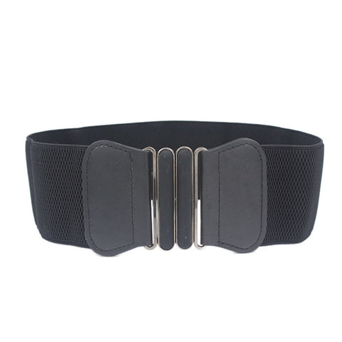 Solid Stretch Elastic Wide Women Belt