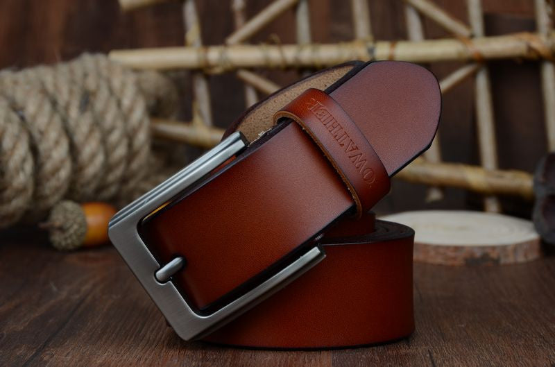 Genuine Leather Luxury Strap Belt For Men in 3 Colors