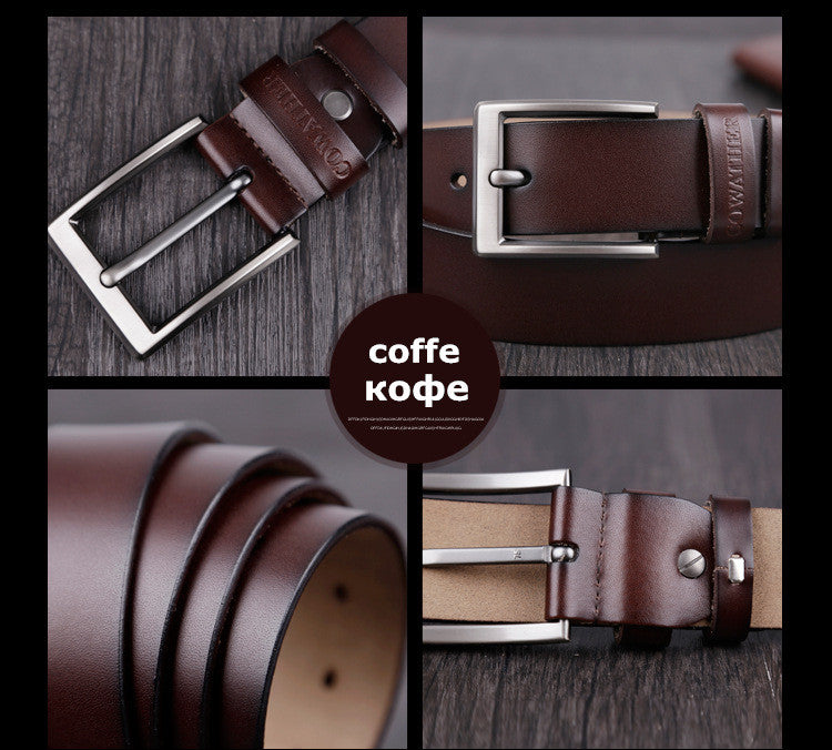 Genuine Leather Luxury Strap Belt For Men in 3 Colors