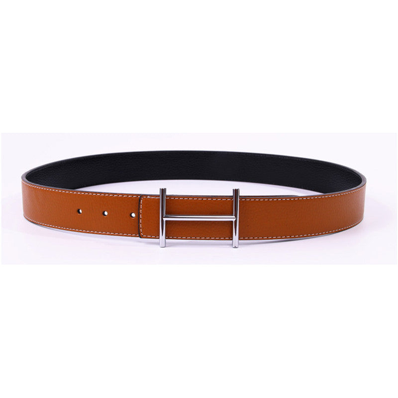 Casual H Designer Top Quality Genuine Leather Unisex Belts