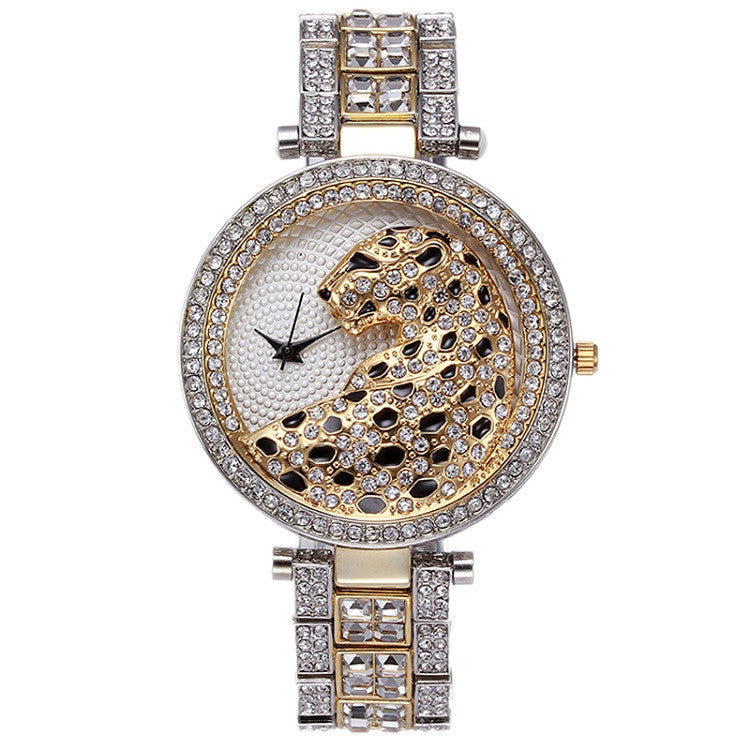 Diamond Crystal Panther Design Ladies Luxury Wrist Watches ww-b
