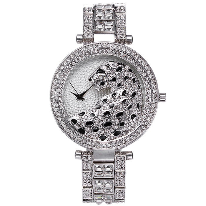 Diamond Crystal Panther Design Ladies Luxury Wrist Watches ww-b