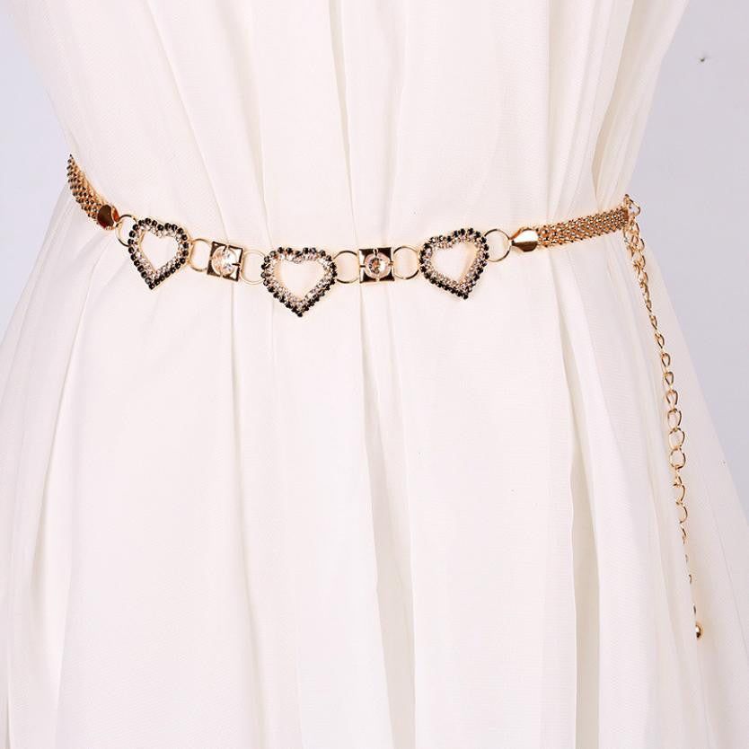 Hot Sale Diamond Fashion Love Design Belt For Women