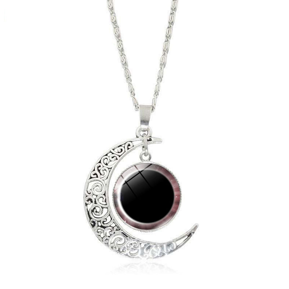 Hot Solar Eclipse Galaxy Astrophile Jewelry Moon Pendants Long Chain Necklaces