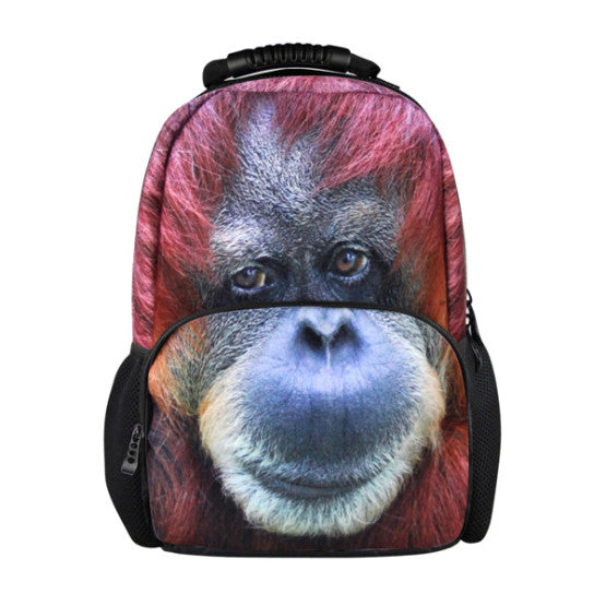 30 Cool Children 3D Animal Felt Backpack Printing Bag For School/College Student bwbmb