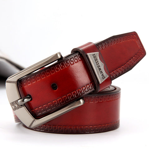 Faux Leather Classic Pin Design Belt For Men