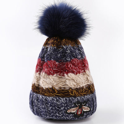 Colourful Woolen Yarn Women Hat