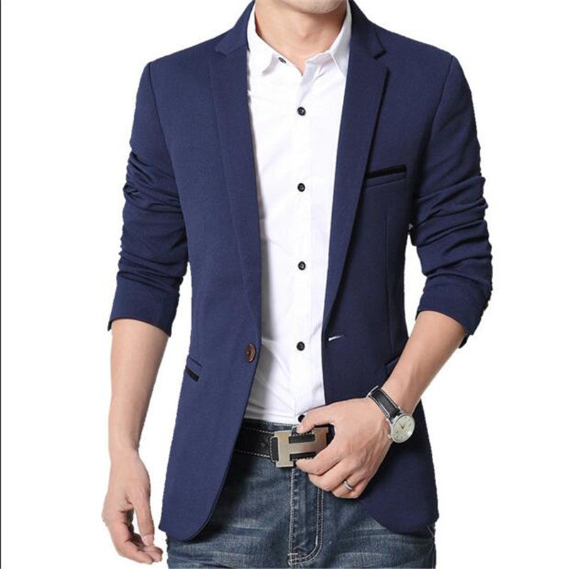 Casual Masculine Corduroy Thick Coat Blazer For Men