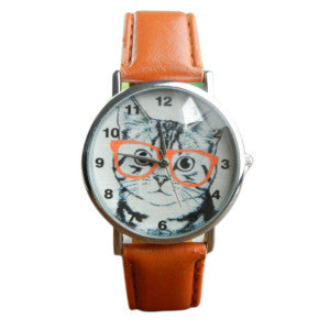 Cute Cat Pattern Watches for Women ww-b