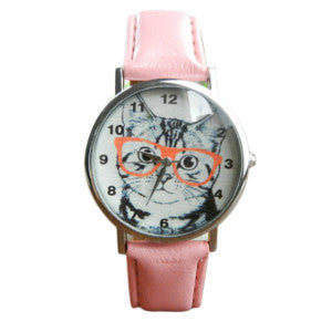 Cute Cat Pattern Watches for Women ww-b