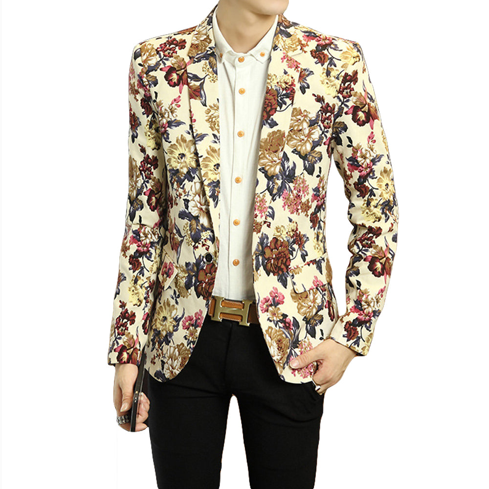 Floral Leisure/Wedding Latest Fashion Collection Blazer For Men