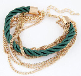 Fashionable Rope Chain Decoration Bracelets
