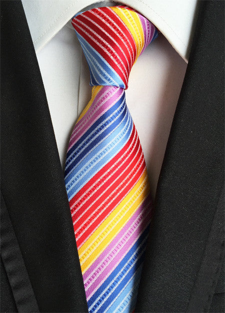 Red & Blue Color Business Men's Ties