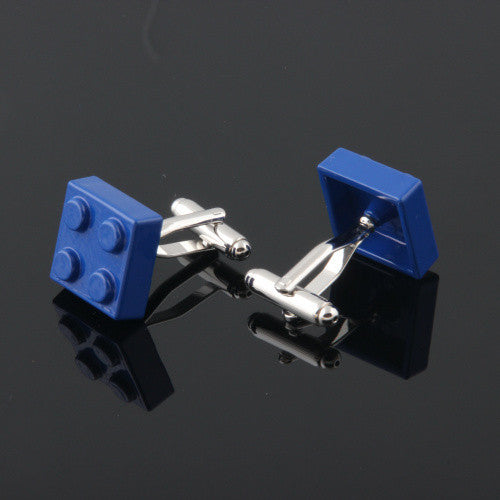 Muti-Color Bricks Design 5 Colors Men's Cufflinks